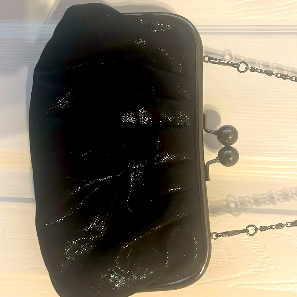 Shiny black coin purse